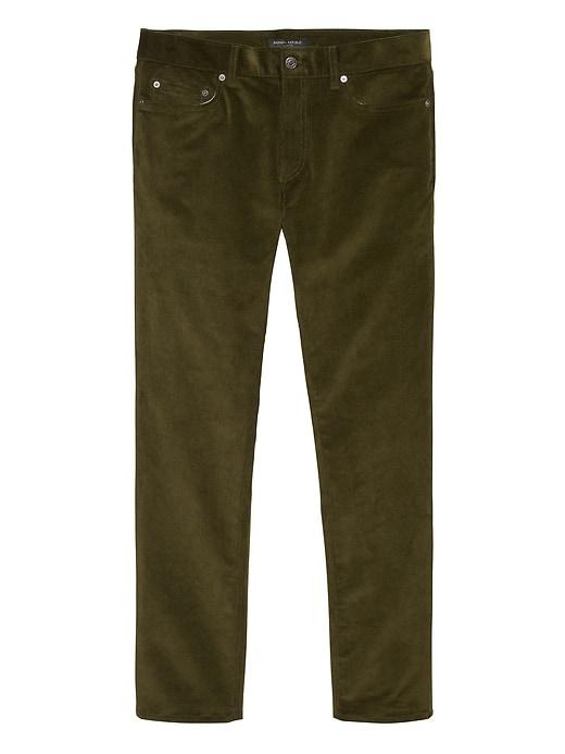 Banana Republic Mens Slim Traveler Corduroy Pant Spanish Olive Size 35w