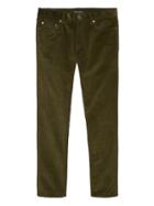 Banana Republic Mens Slim Traveler Corduroy Pant Spanish Olive Size 35w