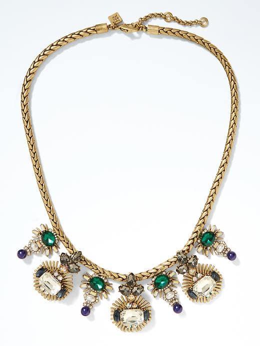 Banana Republic Jewel Burst Necklace - Gold