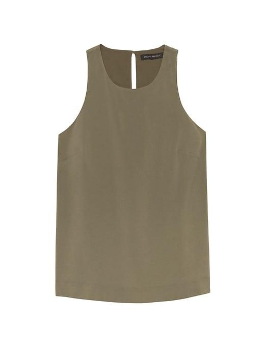 Banana Republic Womens Racerback Top Olive Size Xl