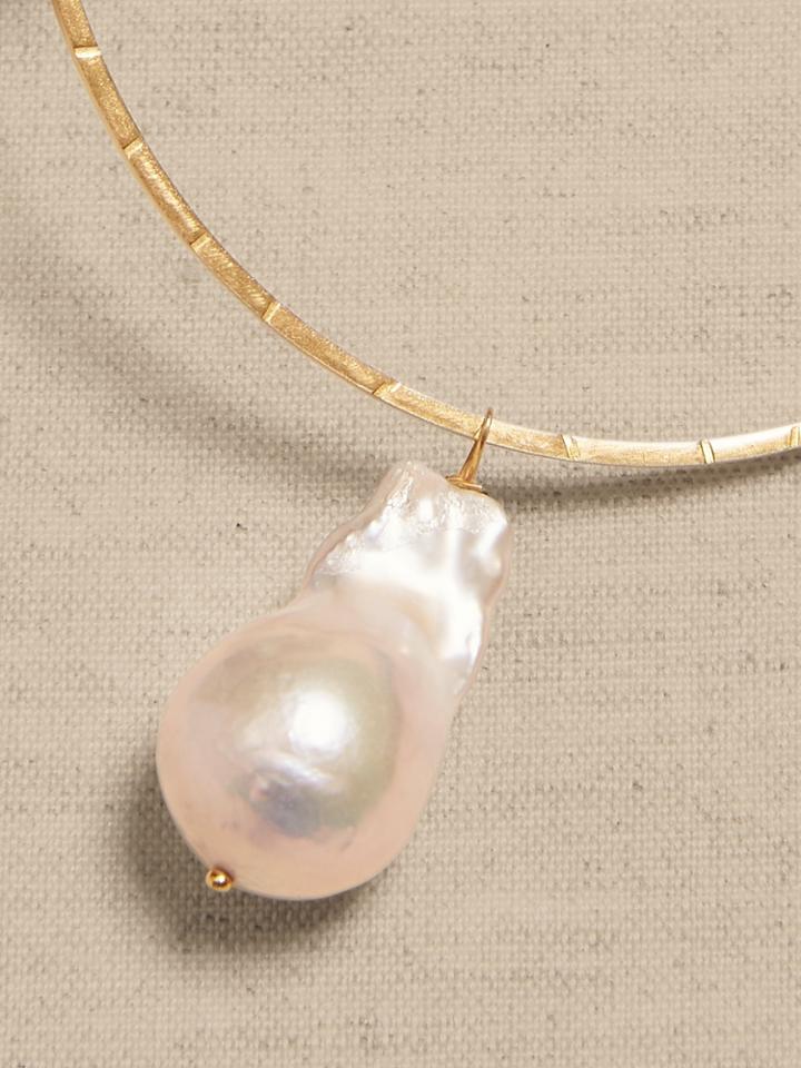 Baroque Pearl Bangle | Aureus + Argent