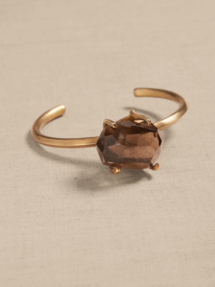 Faceted Crystal Cuff | Aureus + Argent