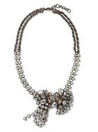 Banana Republic Asymmetrical Sparkle Necklace Size One Size - Clear Crystal