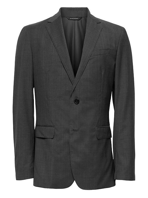 Banana Republic Standard Italian Wool Plaid Suit Jacket