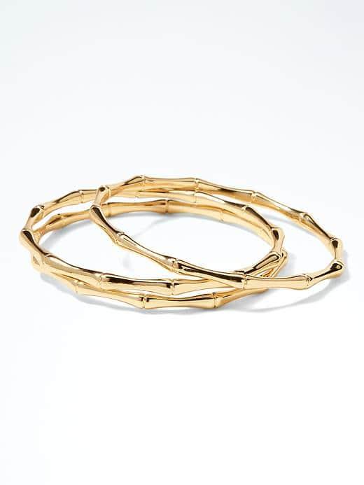 Banana Republic Bamboo Bangle Set - Gold