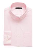 Banana Republic Mens New Slim-fit Tech-stretch Cotton Solid Shirt Wispy Pink Size M