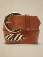 Leather Medallion Belt