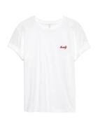 Banana Republic Womens Supima Cotton Graphic Boyfriend Tee Pure White Size S