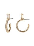 Banana Republic Womens Delicate Baguette Mini Hoop Gold Size One Size