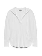 Banana Republic Womens Soft Jersey Hoodie White Size Xxs