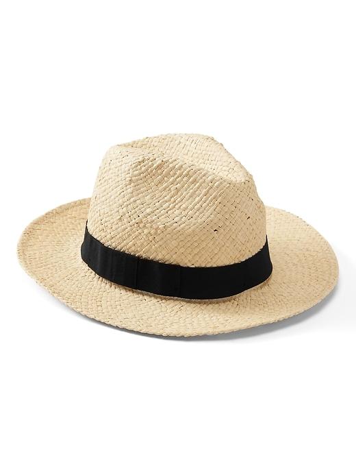 Banana Republic Womens Packable Raffia Hat Natural Beige Size S/m
