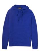 Banana Republic Mens Todd & Duncan Cashmere Sweater Hoodie Voltage Blue Size L