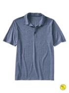 Banana Republic Factory Tri Blend Solid Polo - Underwater Blue