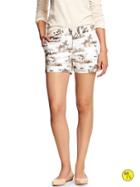 Banana Republic Factory Safari Print Short Size 12 - Cool Neutral Print