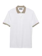 Banana Republic Mens Luxury-touch Polo Shirt White Size Xxs