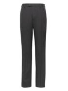 Banana Republic Mens Slim Plaid Performance Stretch Wool Dress Pant Dark Charcoal Size 35w