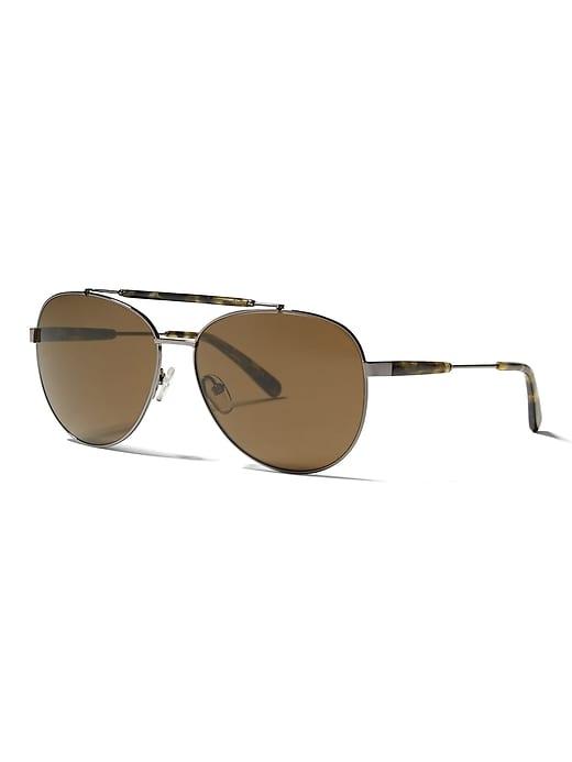 Banana Republic Mens Weston Sunglasses Olive Size One Size