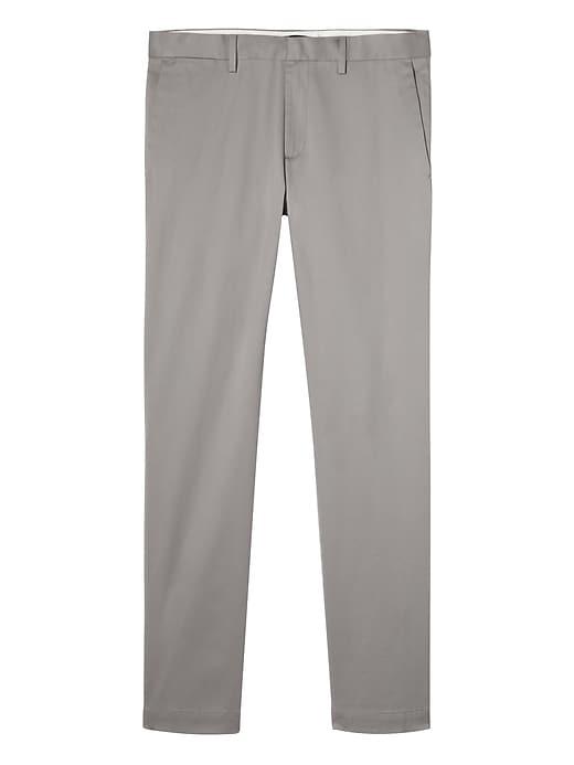 Banana Republic Mens Aiden Slim Rapid Movement Chino Pant Light Gray Size 38w