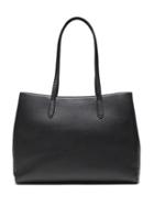 Banana Republic Womens Italian Leather East-west Tote Black Size One Size
