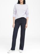 Banana Republic Petite Logan Trouser-fit Washable Pinstripe Pant