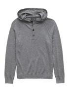 Banana Republic Mens Machine-washable Cashmere Blendsweater Hoodie Heather Charcoal Size S
