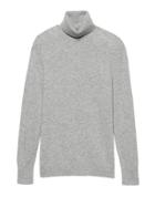 Banana Republic Womens Feather-touch Turtleneck Sweater Medium Heather Gray Size M