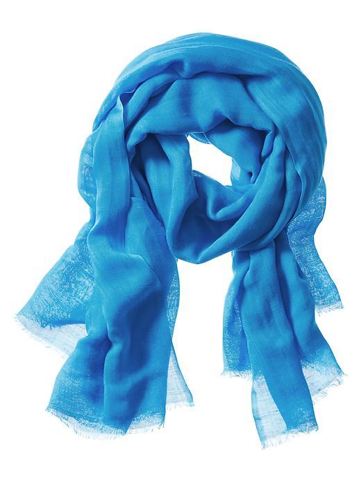 Banana Republic Linen Blend Scarf Size One Size - Laser Blue