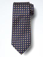 Banana Republic Mens Modern Square Printnanotex Tie - Navy