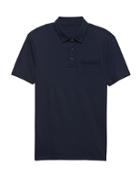 Banana Republic Mens Luxury-touch Performance Polo Shirt Navy Size Xs