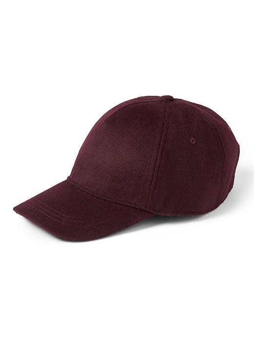 Banana Republic Mens Wool Felt Baseball Cap Burgundy Red Size S/m