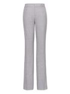 Banana Republic Womens Logan Trouser-fit Lightweight Wool Pant Light Gray Size 18
