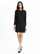 Banana Republic Womens Ruffle Cuff Dress Size 0 - Black