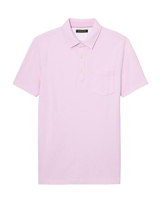 Banana Republic Mens Don';t-sweat-it Polo Shirt Iris Pink Size S