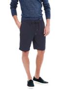 Banana Republic Mens Aiden Slim Linen Cotton Drawstring Short Size 29w - Preppy Navy