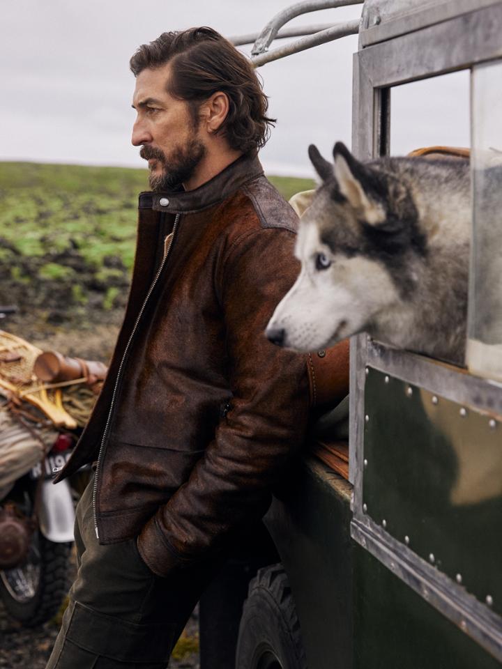 Dylan Haircalf Leather Jacket