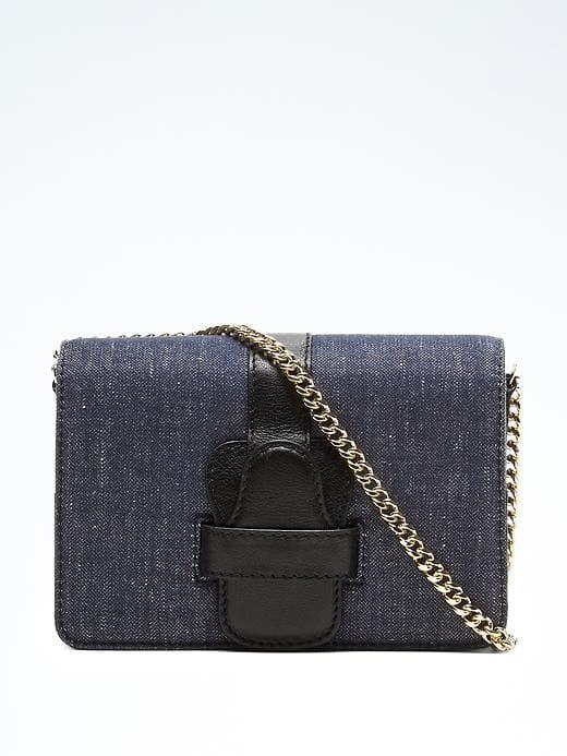 Banana Republic Denim Crossbody - Dark Denim