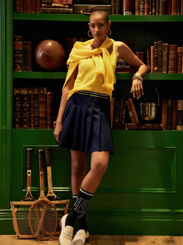 Br Athletics Pleated Tennis Skirt