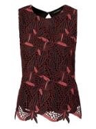 Banana Republic Womens Orchid Lace Top - Autumn Rust