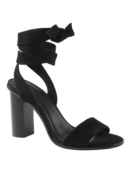 Banana Republic Womens Joie   Oki Heeled Sandal Black Size 6