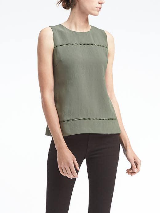 Banana Republic Womens Ladder Lace Top - Flight Jacket