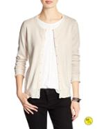 Banana Republic Womens Factory Forever Crew Cardigan Size L - Flurry