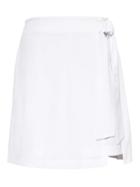Banana Republic Womens Life In Motion Performance Stretch Wrap Skort White Size 2