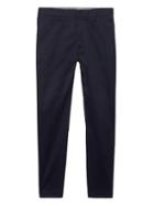 Banana Republic Mens Mason Tapered Cropped Rapid Movement Chino Pant Navy Size 31w