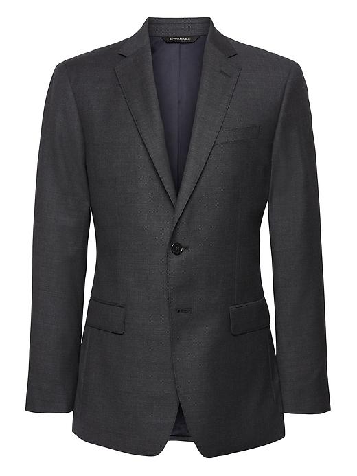 Banana Republic Mens Slim Italian Wool Suit Jacket Navy Blue Size 40