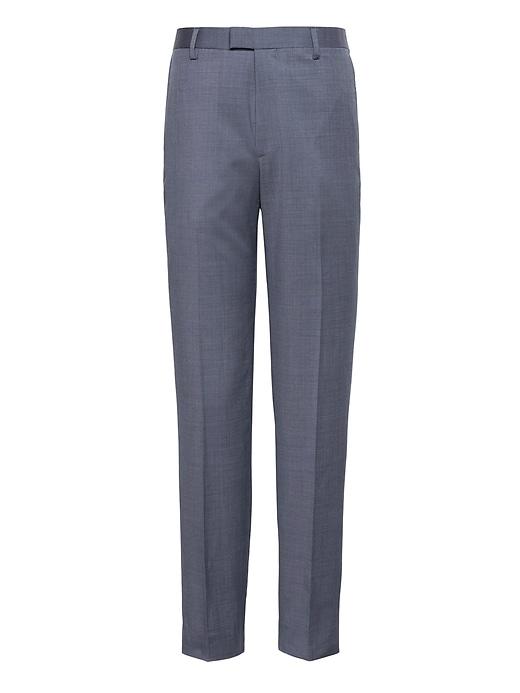 Banana Republic Mens Slim Performance Stretch Wool Dress Pant Blue Granite Size 33w