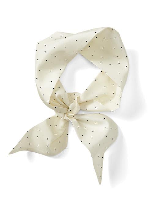 Banana Republic Dot Print Skinny Scarf - Cocoon