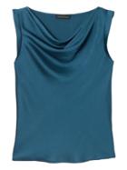 Banana Republic Womens Cowl Neck Top - Majestic Blue