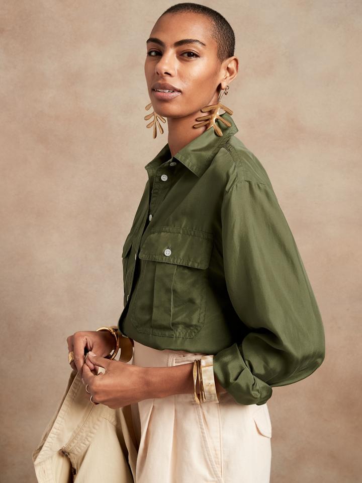 Silk Utility Shirt