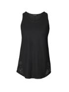 Banana Republic Womens Life In Motion Laser-cut Quick-dry Tank Black Size S