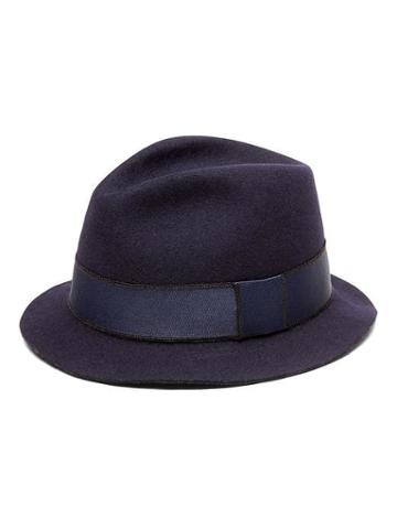 Banana Republic Mens Artesano   Lin Wool Panama Hat Navy Size Xxl